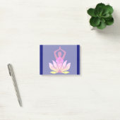 Post-it® OM Namaste Spirituelle Lotus Flower Yoga on Blue (Bureau)