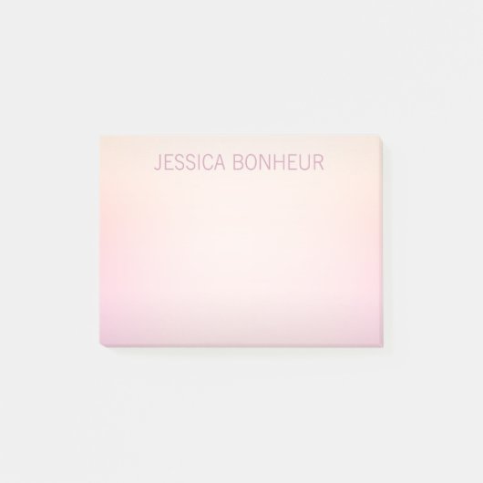 Post-it® Ombre de fond de couleurs douces (Devant)