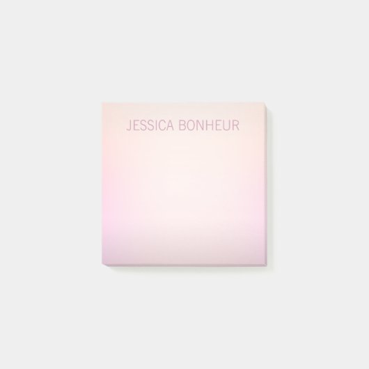 Post-it® Ombre de fond de couleurs douces (Devant)