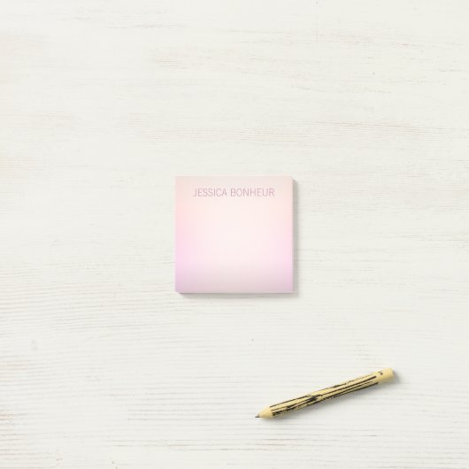 Post-it® Ombre de fond de couleurs douces (Sur un bureau)