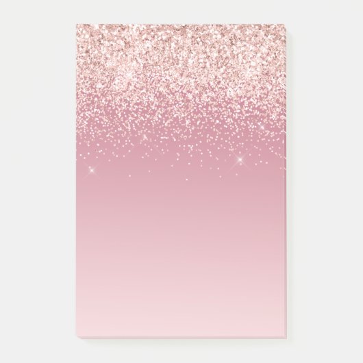 Post-it® Ombre de la Parties scintillant rose Glitz (Devant)