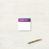 Post-it® Ombre moderne et texte blanc modifiable (Sur un bureau)