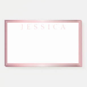 Post-it® Ombre Rose Blush & Subtil Votre nom
