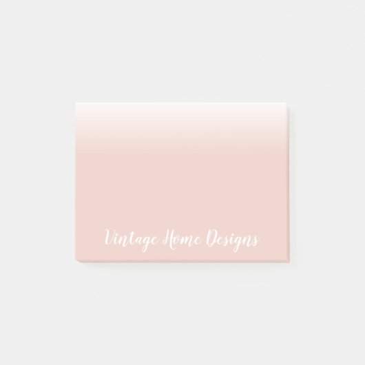 Post-it® Ombre rose et blanc doux (Devant)