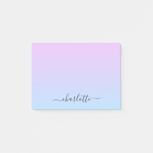 Post-it® Ombré rose et turquoise (Devant)