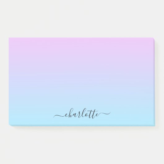 Post-it® Ombré rose et turquoise (Devant)