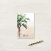 Post-it® Ombre tropicale de palmier (Sur un bureau)