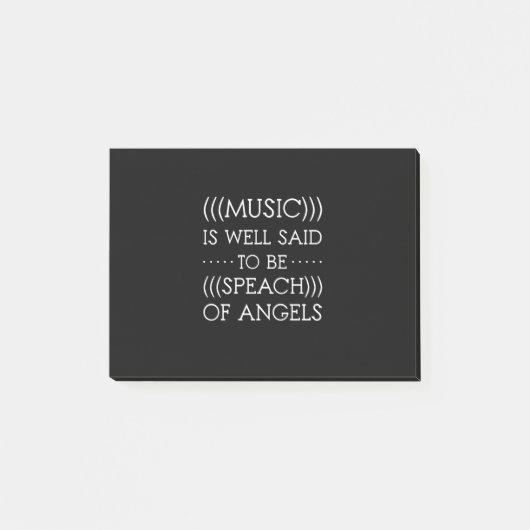 Post-it® On Dit Que La Musique Est D'Angles (Devant)