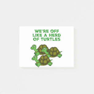 Post-it® On est comme un troupeau de tortues Drôle design