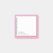 Post-it® Oncologiste tendance Faux Spiral Papier Monogramme (Devant)