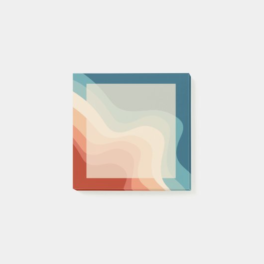 Post-it® Ondes de style rétro (Devant)