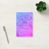 Post-it® Ondulations d'eau Rose Aqua Douce Abstrait (Bureau)