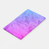 Post-it® Ondulations d'eau Rose Aqua Douce Abstrait (Incliné)
