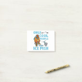 Post-it® Only Cool People Ice Fish Funny Fishing (Sur un bureau)