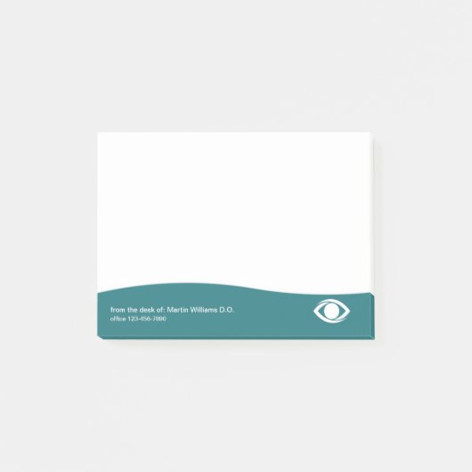 Post-it® Ophtalmologiste moderne Office Sticky Notepads (Devant)