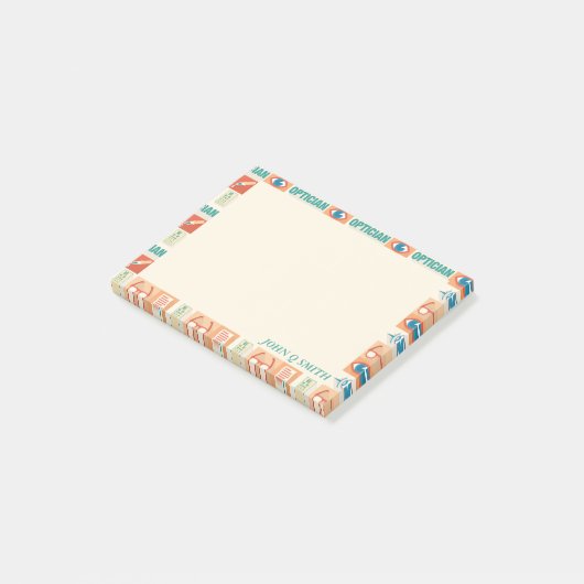 Post-it® ・ Opticien Professionnel Personnalisé (Incliné)