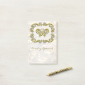 Post-it® Options d'image Butterfly Art 9A-B (Sur un bureau)