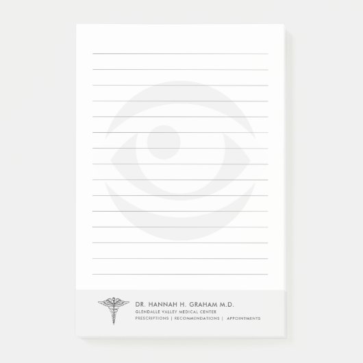 Post-it® Optométriste| Eye Doctor personnalisé (Devant)