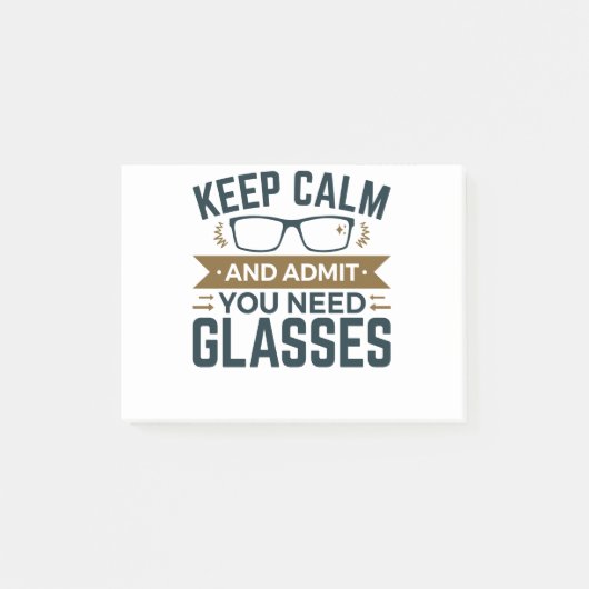 Post-it® Optométriste Gardez Le Calme Admettez Que Vous Ave (Devant)