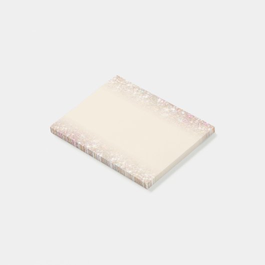 Post-it® Or de scintillement en pastel moderne élégant (Incliné)