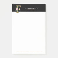 Or et fleurs en lettres monogrammes F