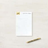 Post-it® Or Et Marbre Élégant Moderne Simple Modèle (Sur un bureau)