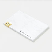 Post-it® Or Et Marbre Moderne Simple Modèle Élégant (Incliné)