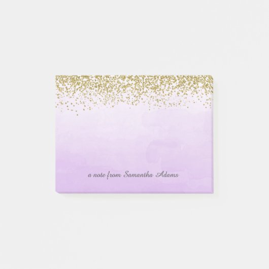 Post-it® Or et notes de pourpre d'Ombre (Devant)