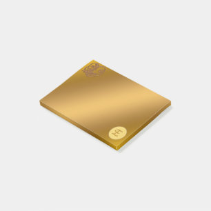 Post-it® Or Luxe Monogramme E
