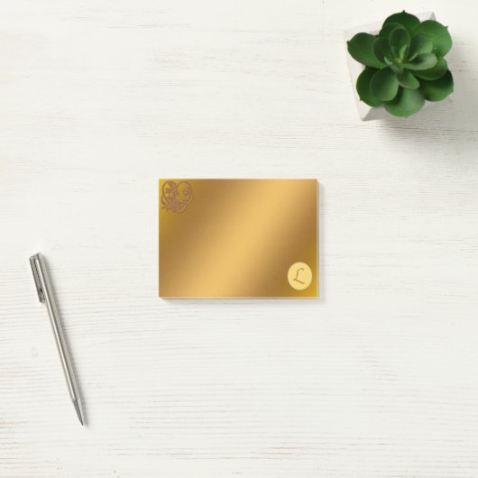 Post-it® Or Luxe Monogramme L (Bureau)
