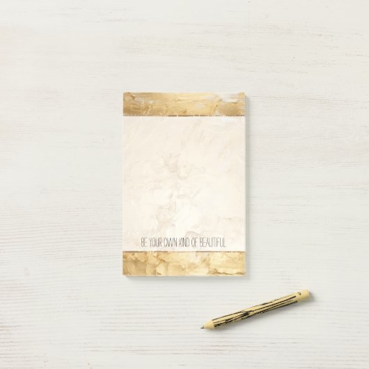 Post-it® Or peint (Sur un bureau)