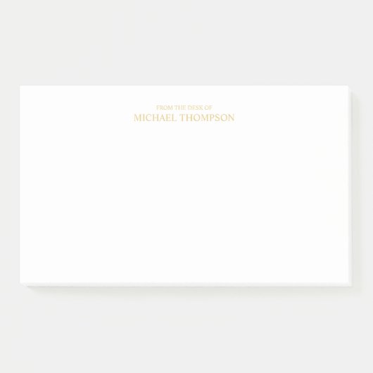 Post-it® Or professionnel et blanc (Devant)