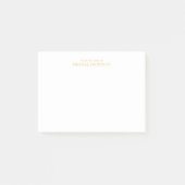Post-it® Or professionnel et blanc (Devant)