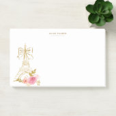 Post-it® Or rose chic parisien Monogramme (Bureau)