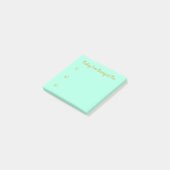 Post-it® Or Simple Sur Gratitude Turquoise Légère (Incliné)