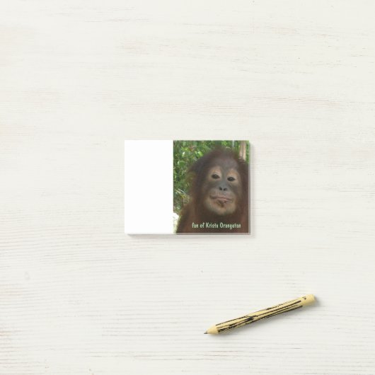 Post-it® Orang-outan de Krista (Sur un bureau)