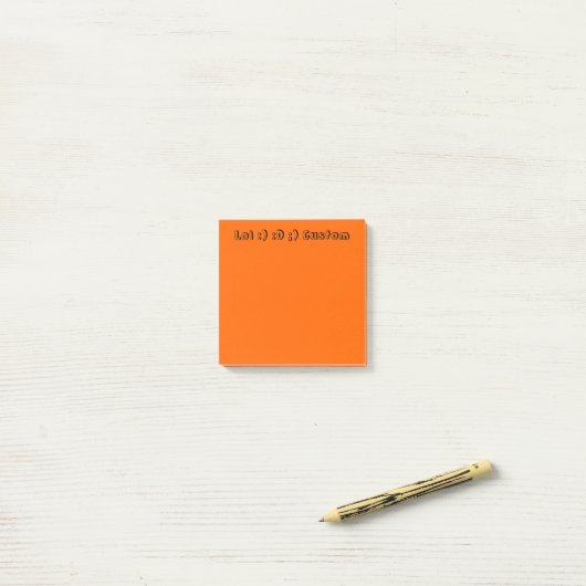 Post-it® Orange (Sur un bureau)