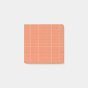Post-it® Orange À damiers Motif Bold Grid Design Office