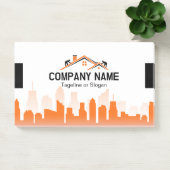 Post-it® Orange Cityscape Home Builder Construction (Bureau)