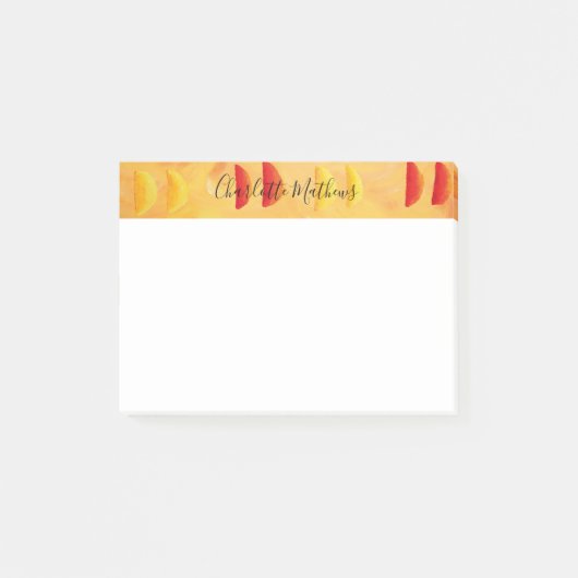Post-it® Orange et Citron Personnalisé (Devant)