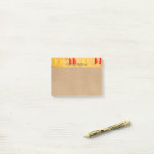 Post-it® Orange et Citrons Rustique Personnalisé (Sur un bureau)