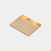 Post-it® Orange et Citrons Rustique Personnalisé (Incliné)