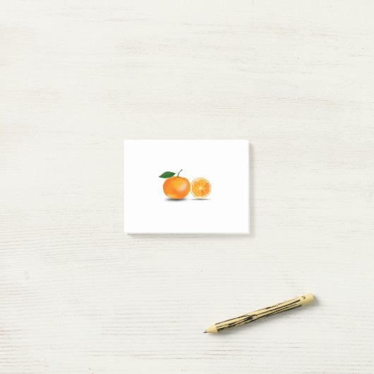 Post-it® Orange et demi (Sur un bureau)