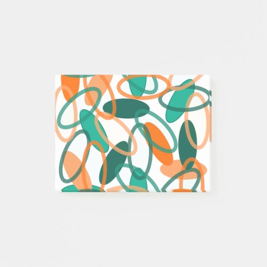Post-it® Orange et Ovales Turquoises (Devant)