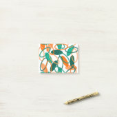 Post-it® Orange et Ovales Turquoises (Sur un bureau)