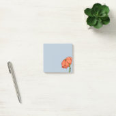 Post-it® Orange Flower with Blue background (Bureau)