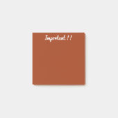 Post-it® orange foncé/marron (Devant)