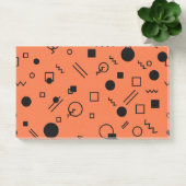 Post-it® Orange, fun, trendy, geometric Memphis graphic (Bureau)