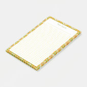 Post-it® Orange Green Dot Grid Layout College Plan Planific (Incliné)