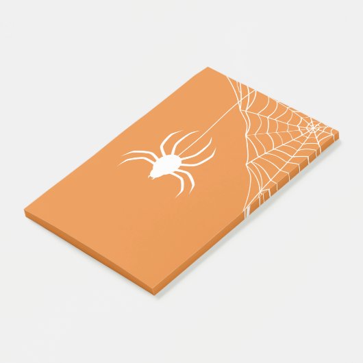 Post-it® Orange Halloween Spiderweb (Incliné)